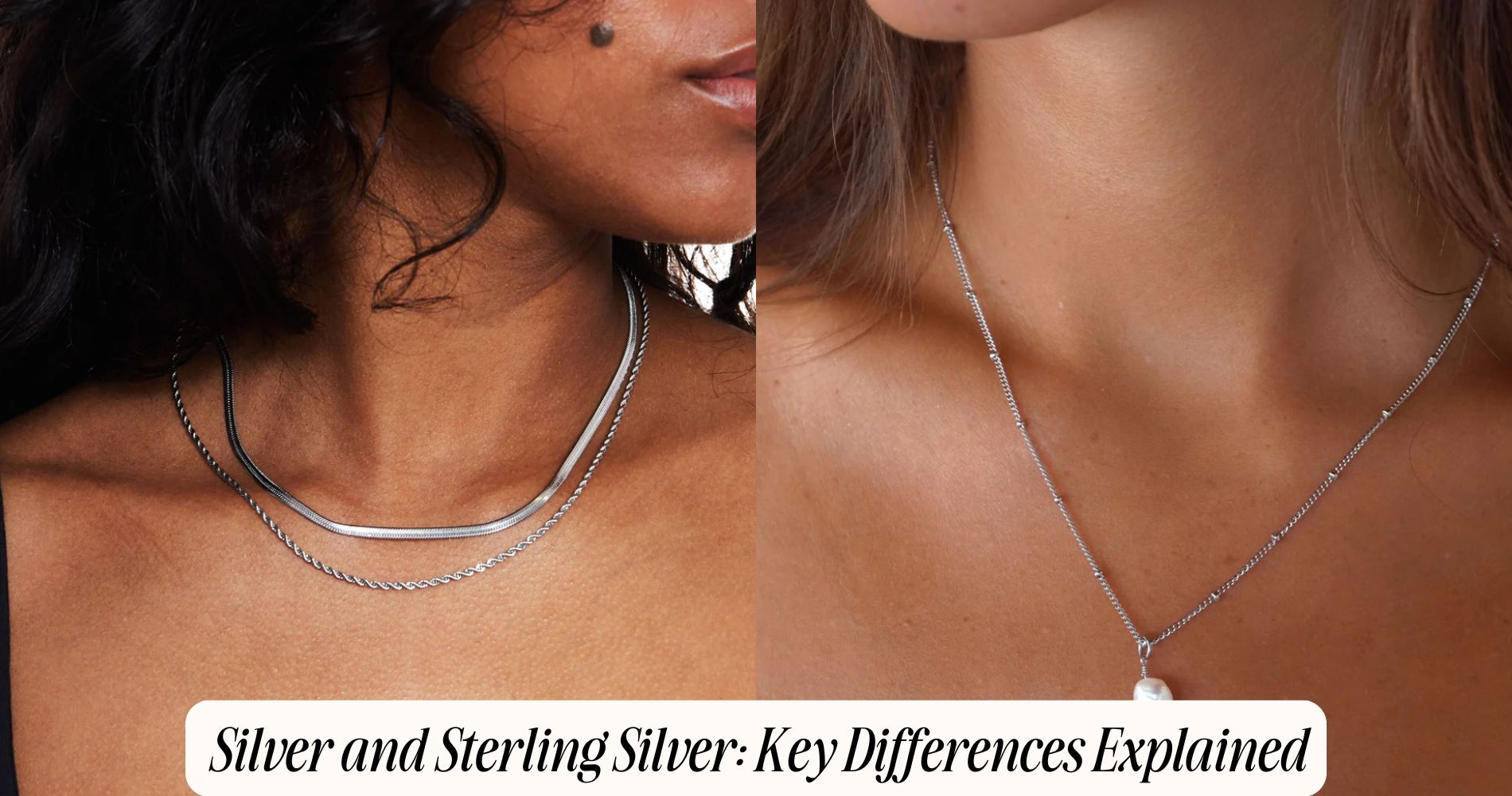 silver and sterling silver