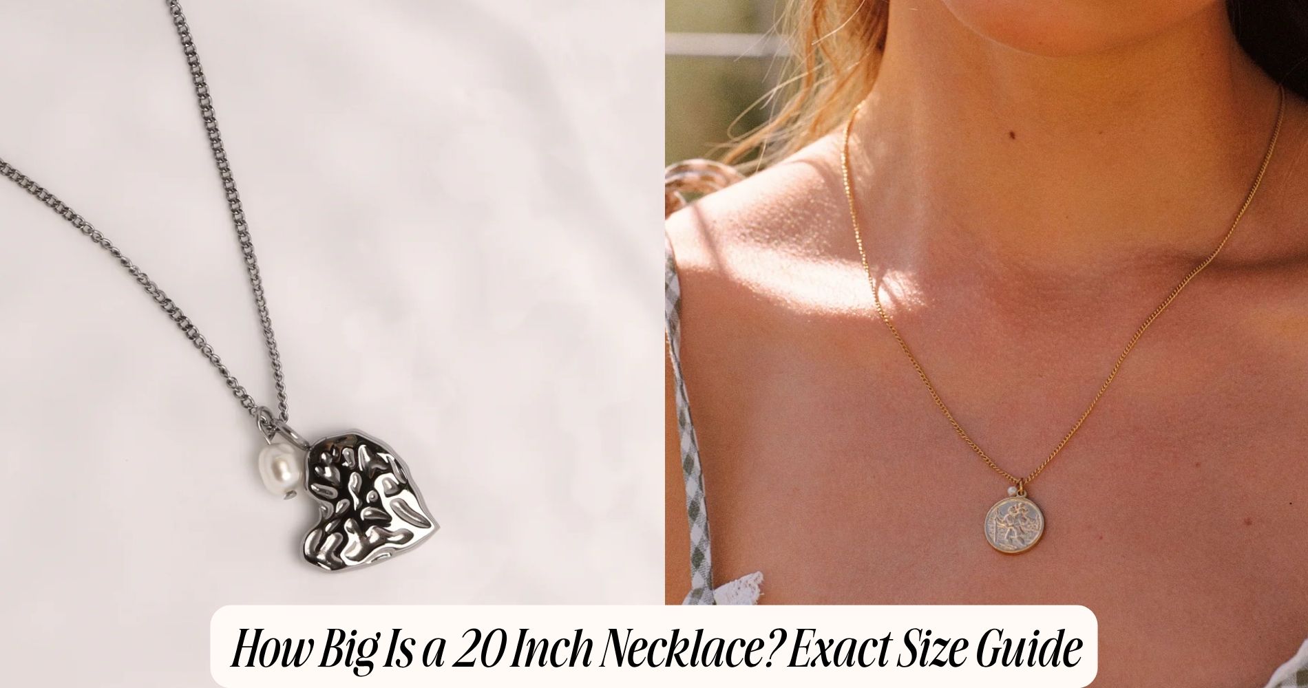 how big is a 20 inch necklace