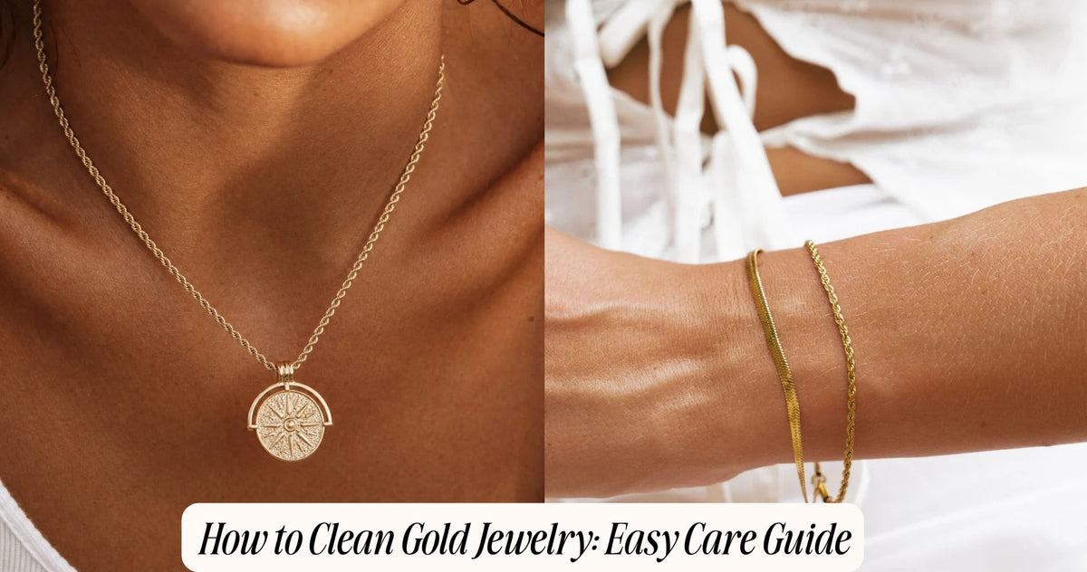 how to clean gold jewelry