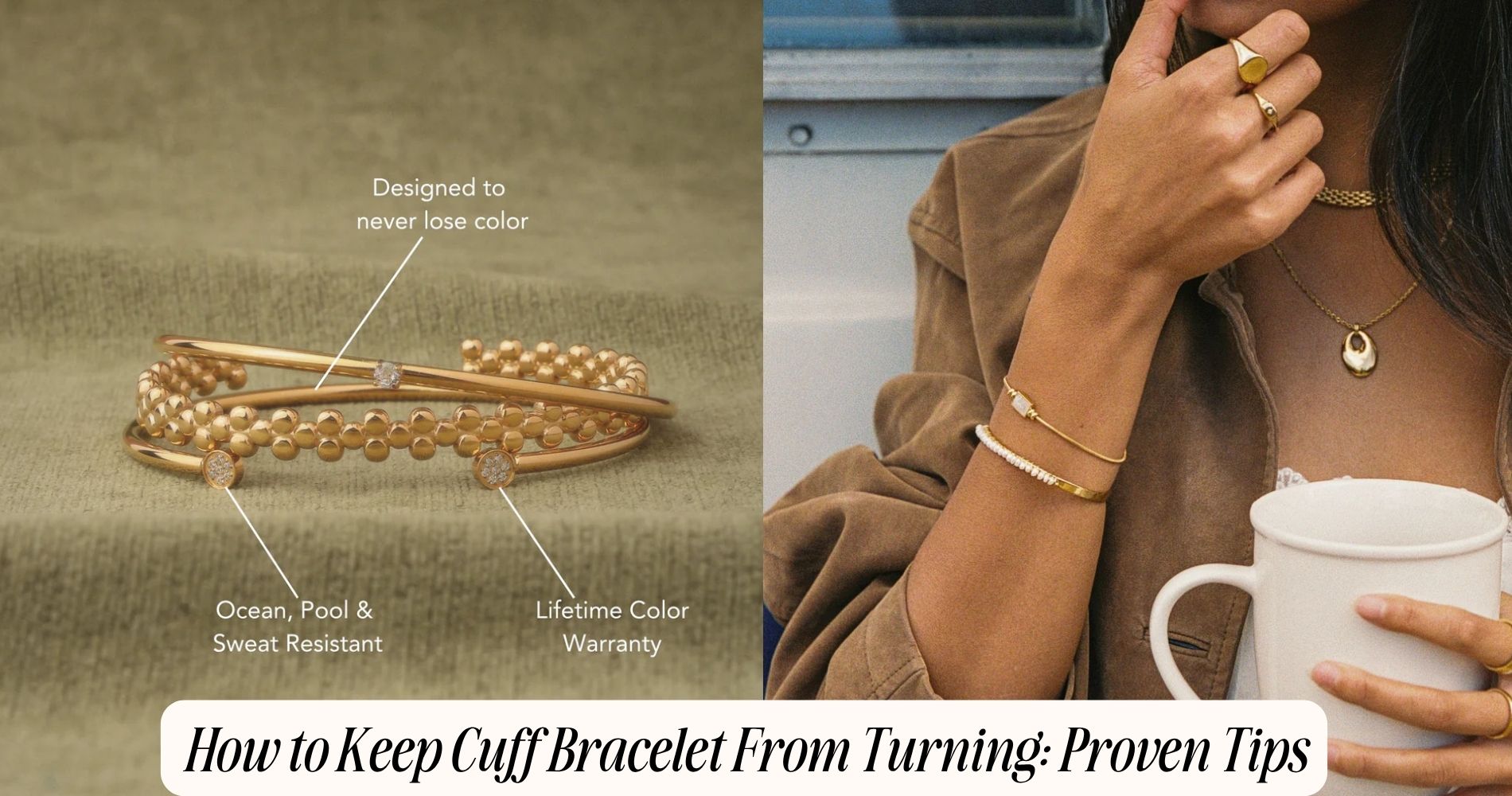 how to keep cuff bracelet from turning