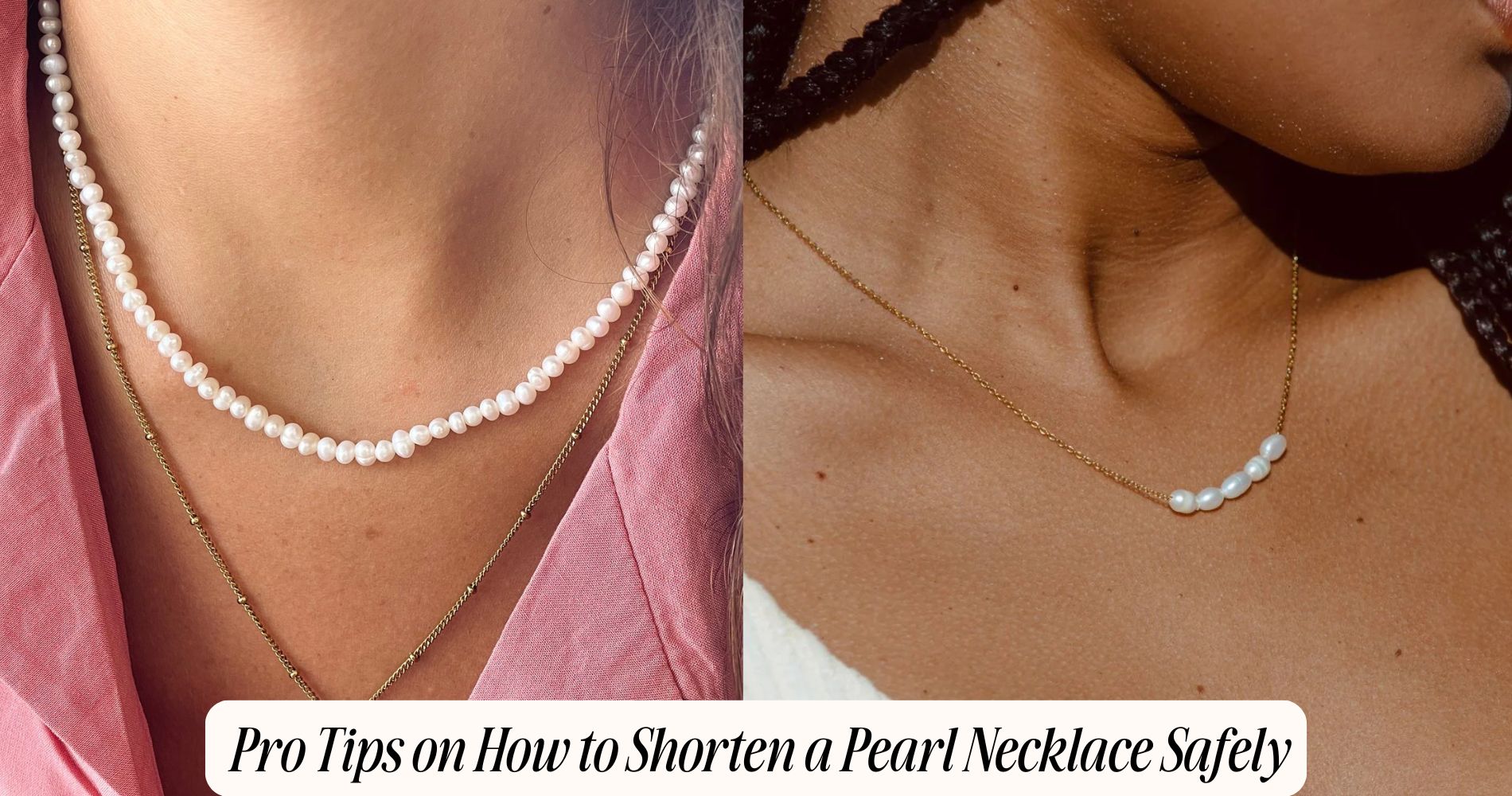 how to shorten a pearl necklace