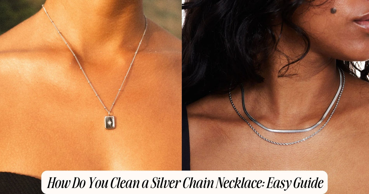 how do you clean a silver chain necklace