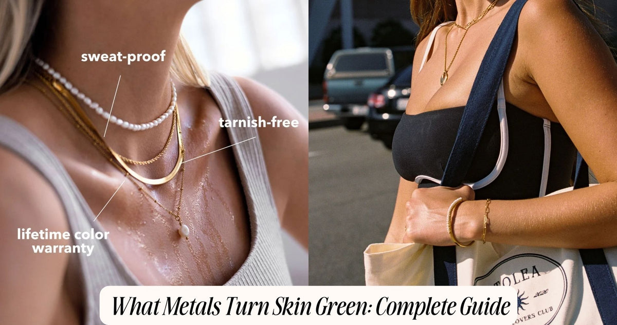 what metals turn skin green
