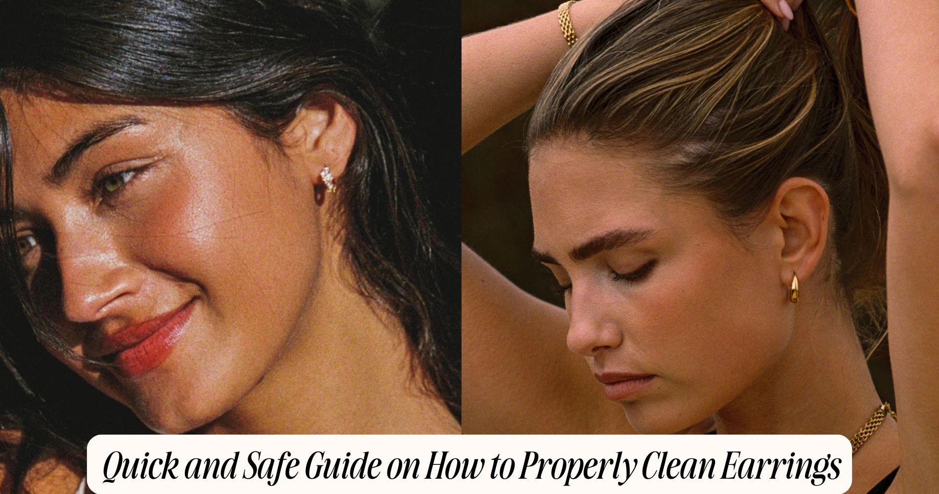 how to properly clean earrings