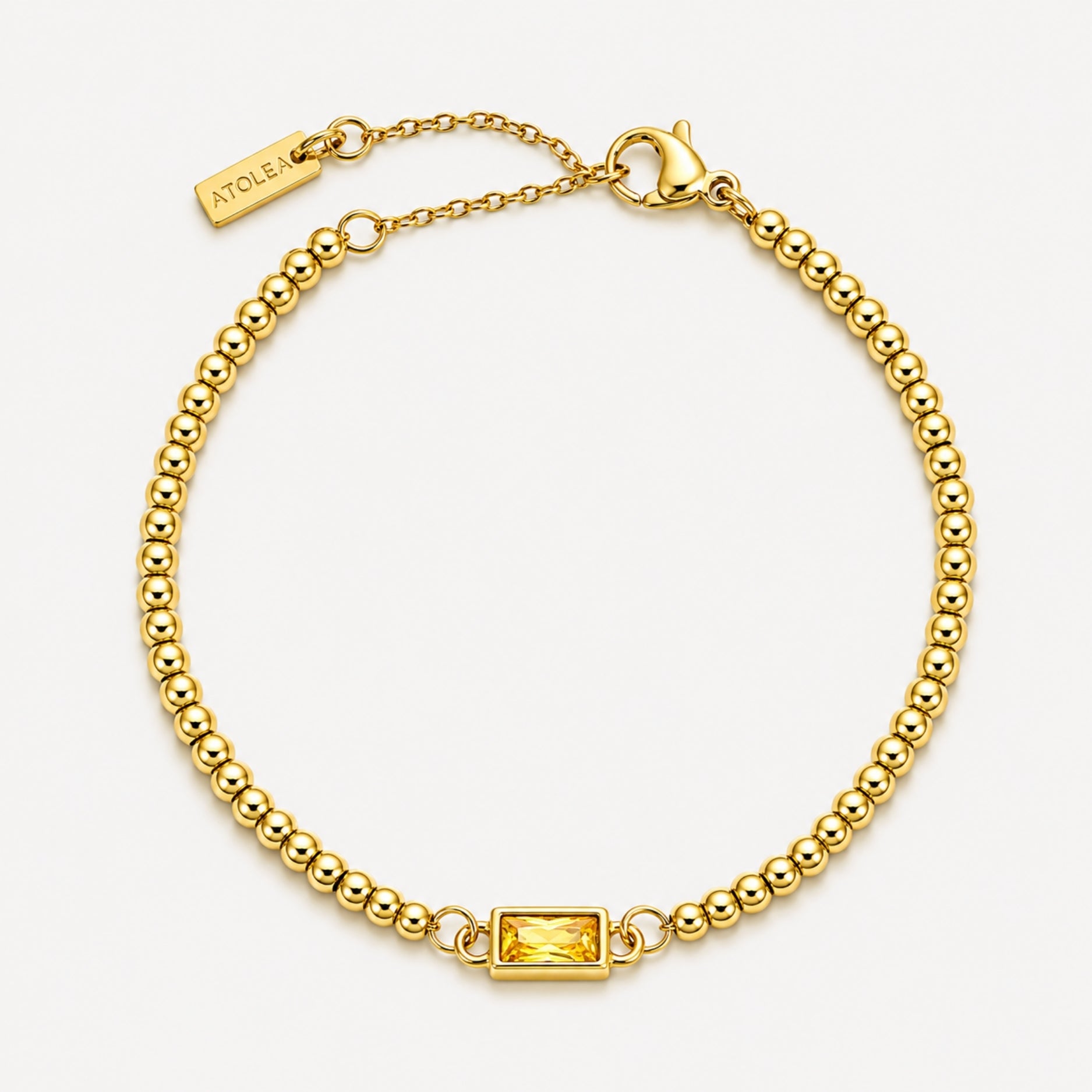 Birthstone Bracelet November Citrine