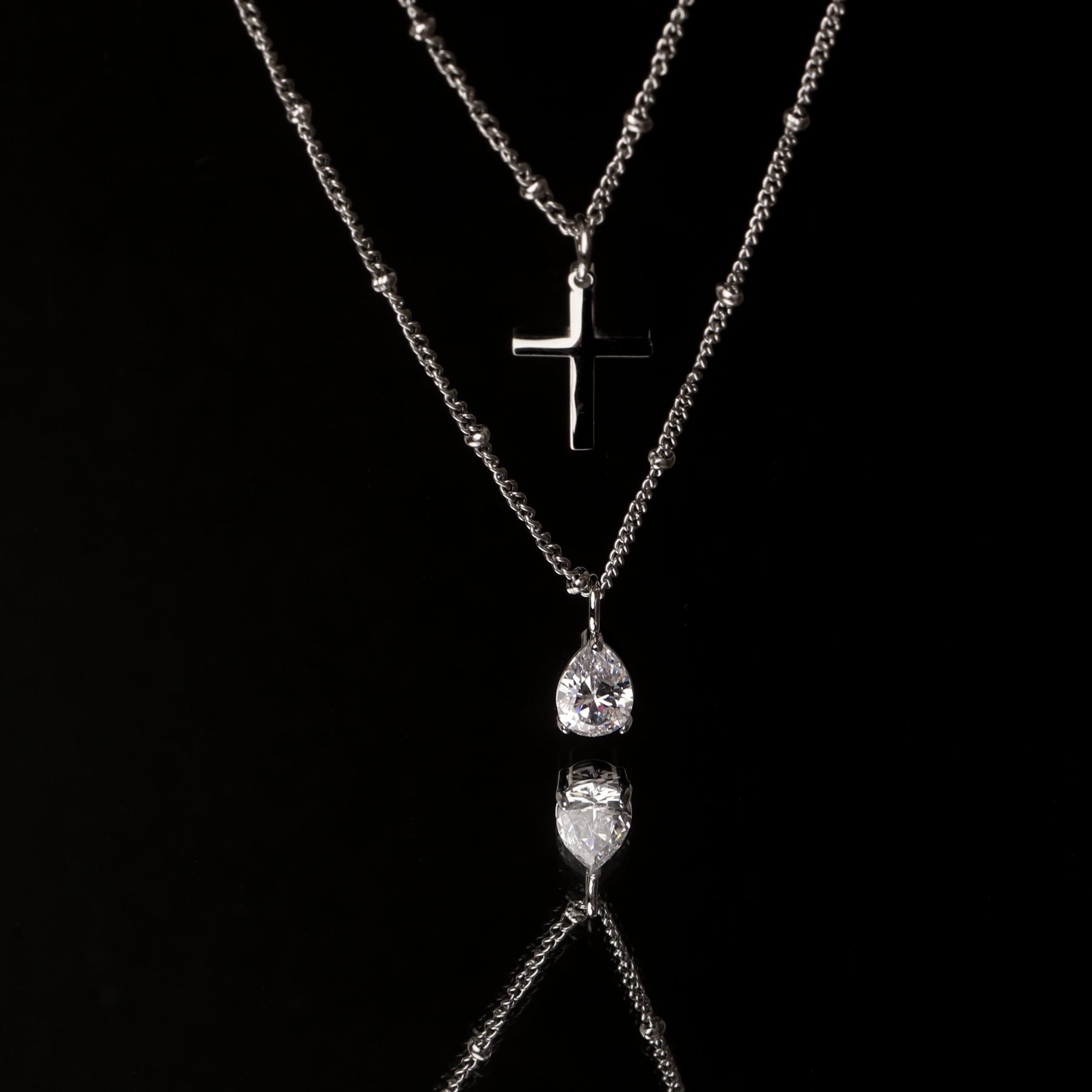 Cross Necklace Silver