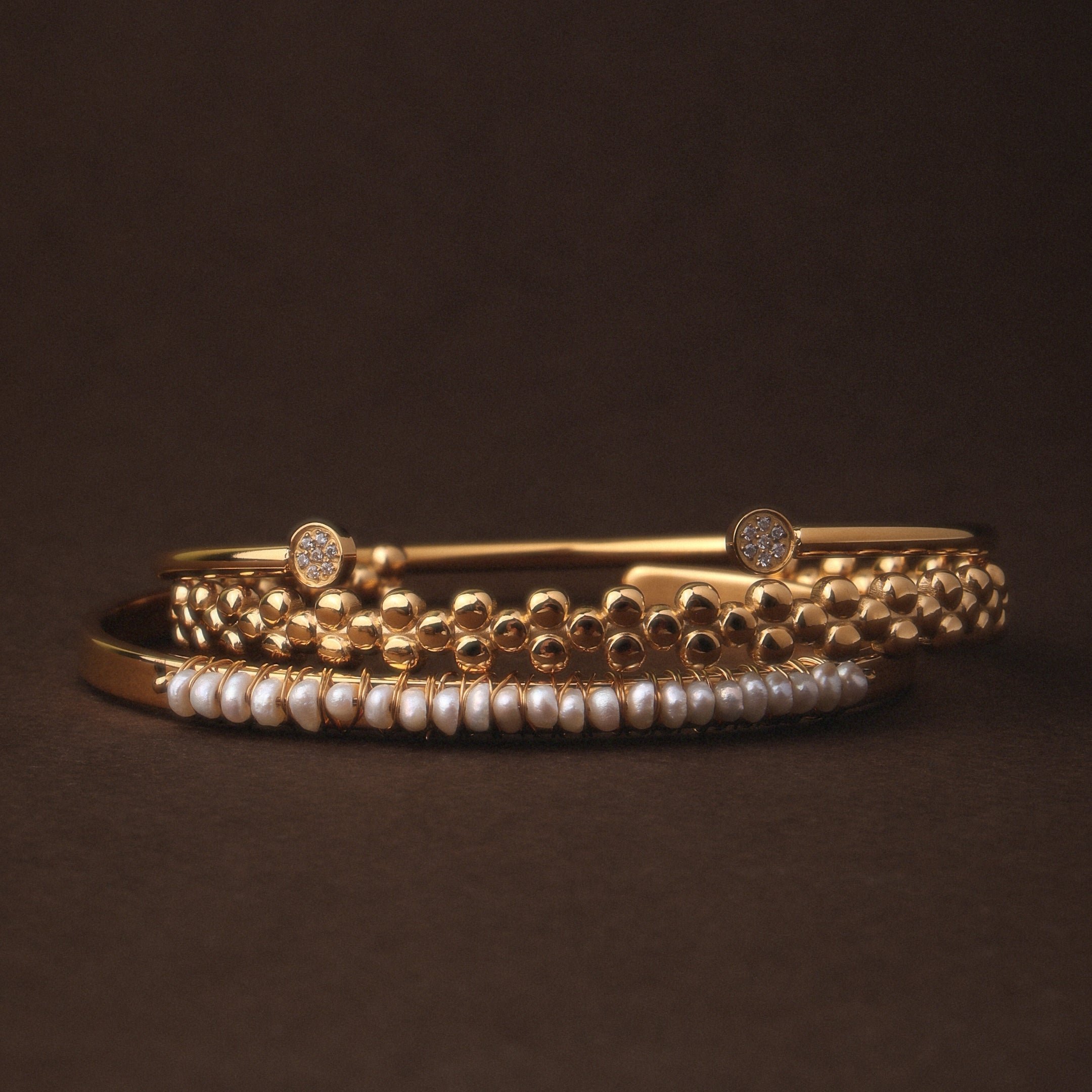 Dual Stone Open Cuff