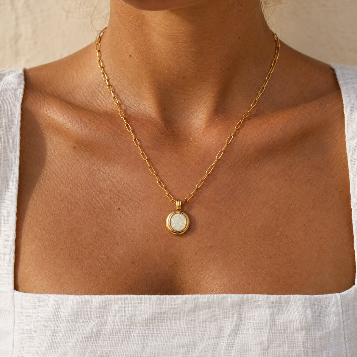 Opal Stone Necklace