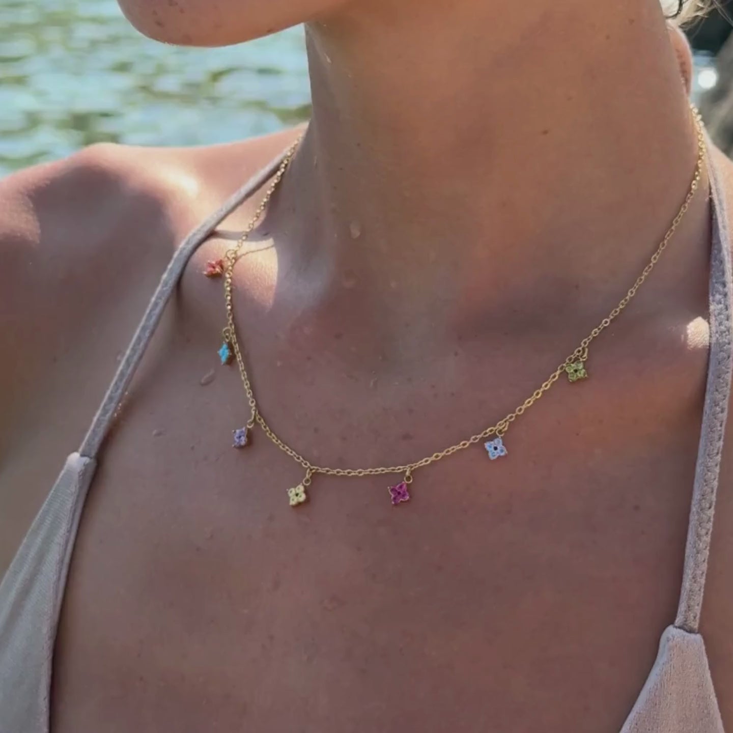 Stones Color Choker