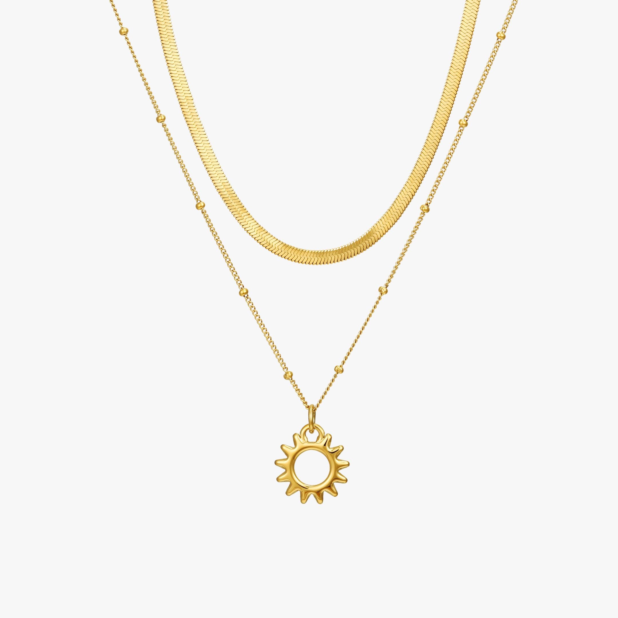 sun gold necklace