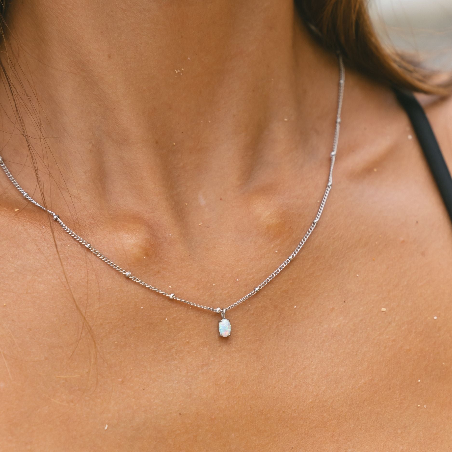 White Opal Necklace