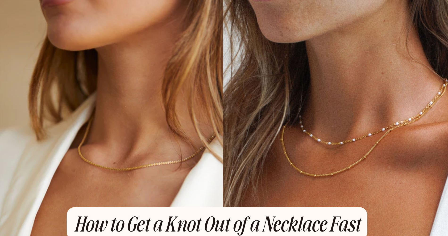 how to get a knot out of a necklace