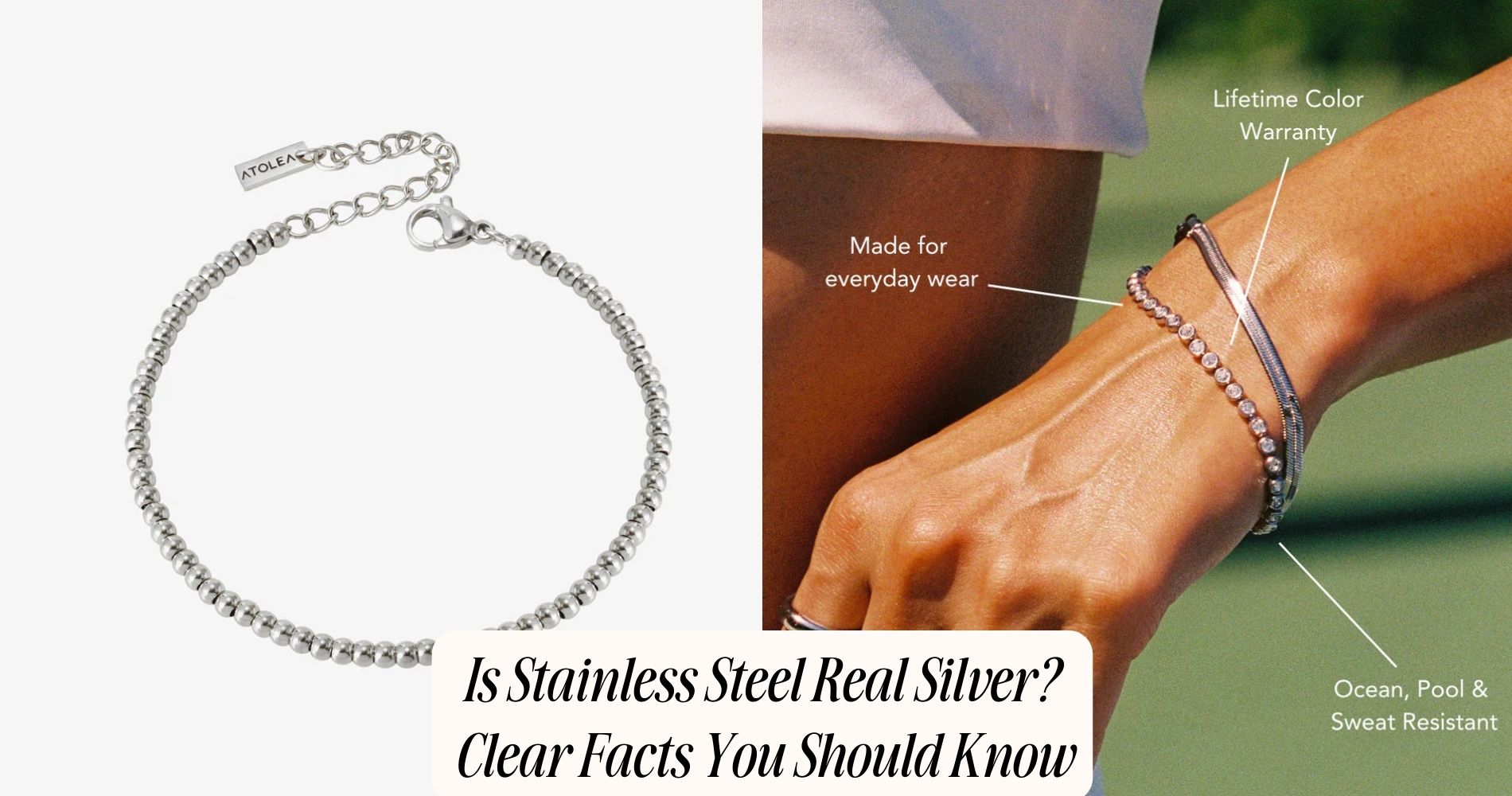 is stainless steel real silver