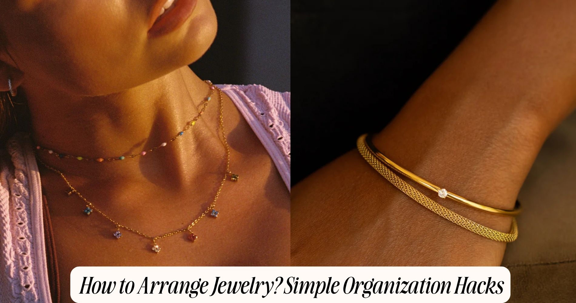 how to arrange jewelry