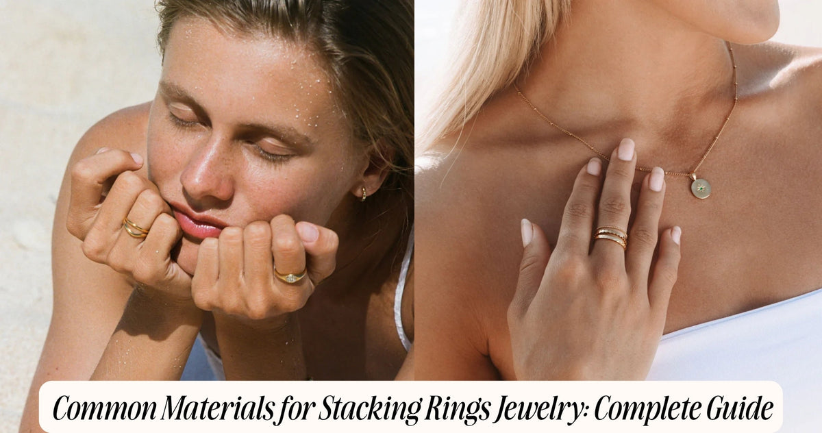 common materials for stacking rings jewelry