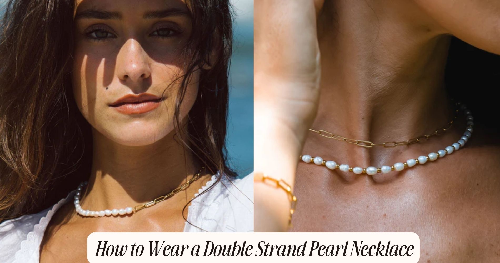 how to wear double strand pearl necklace