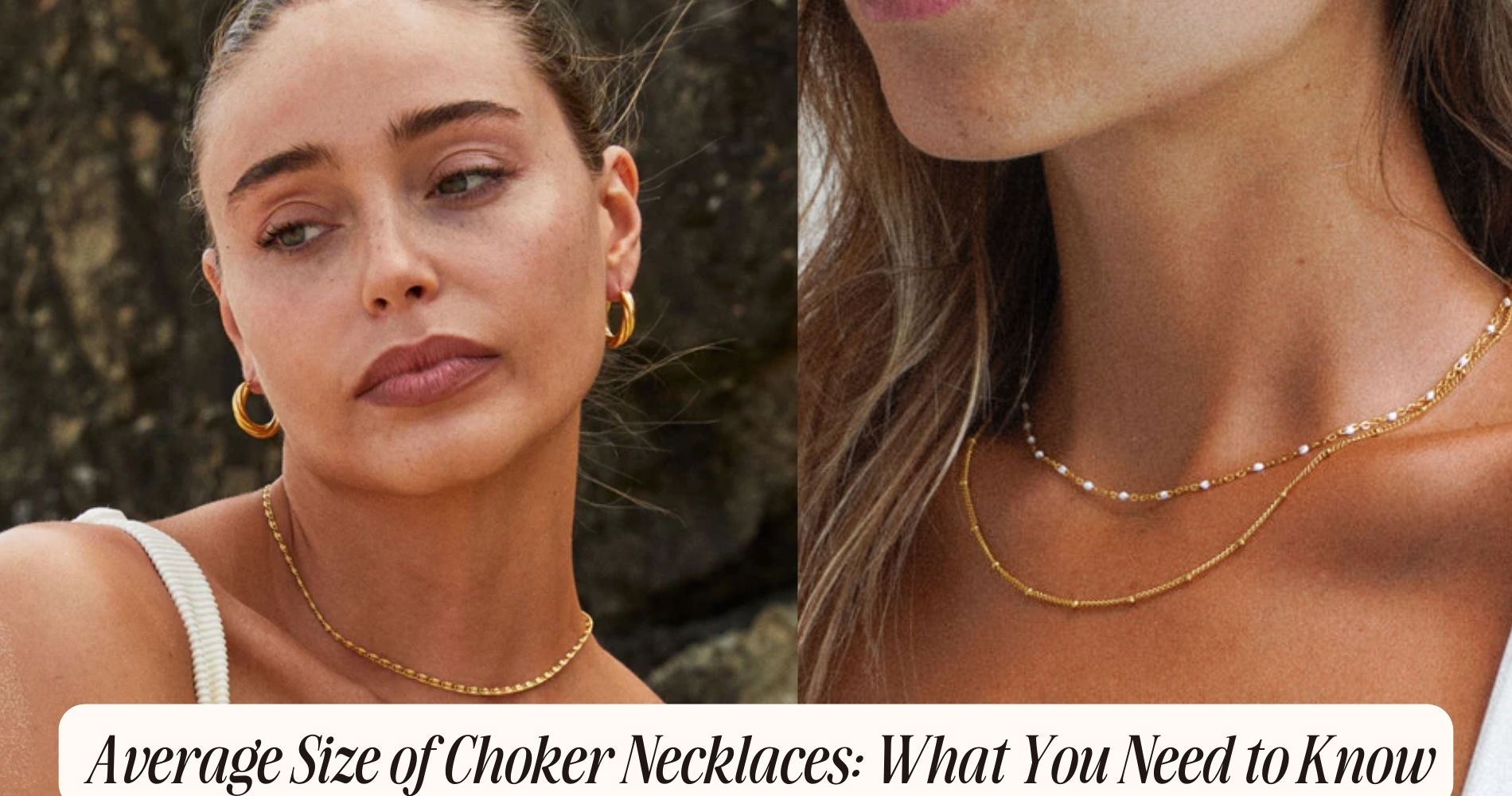 average size of choker necklace