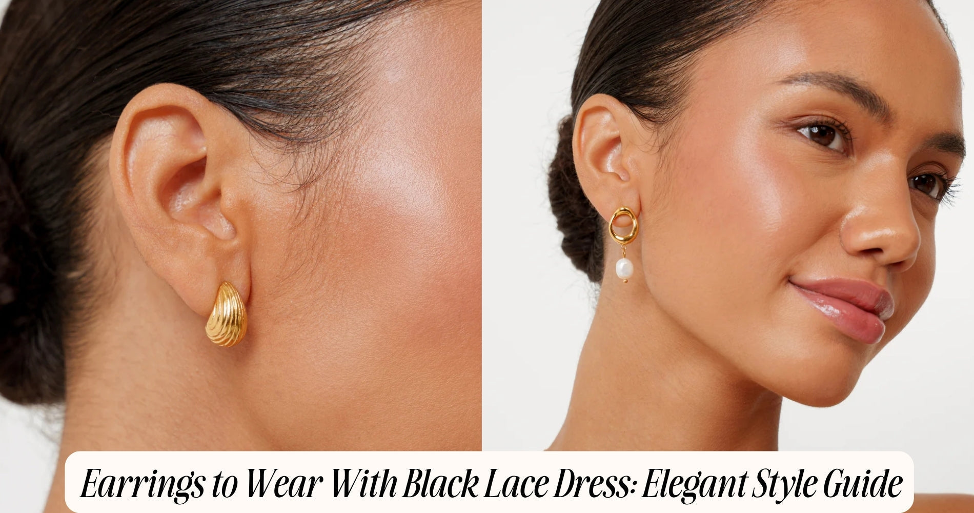 earrings to wear with black lace dress