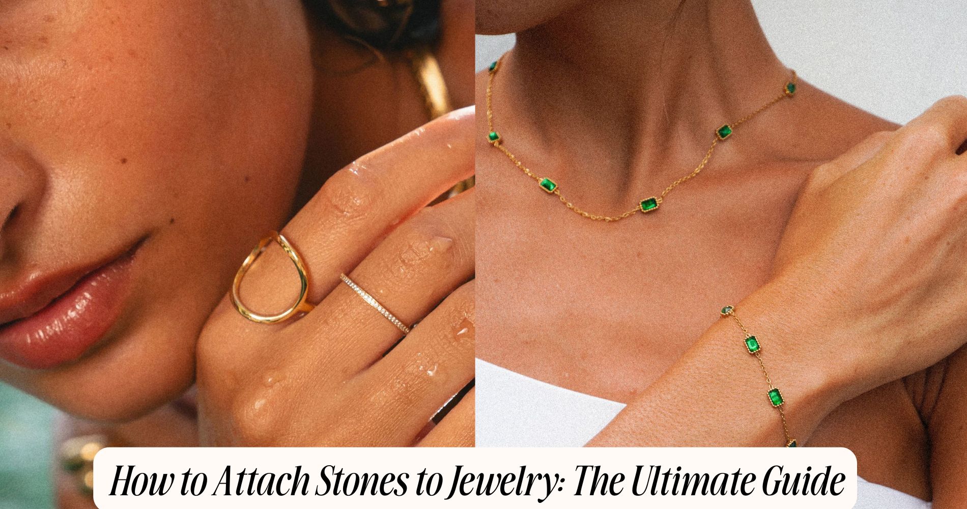 how to attach stones to jewelry