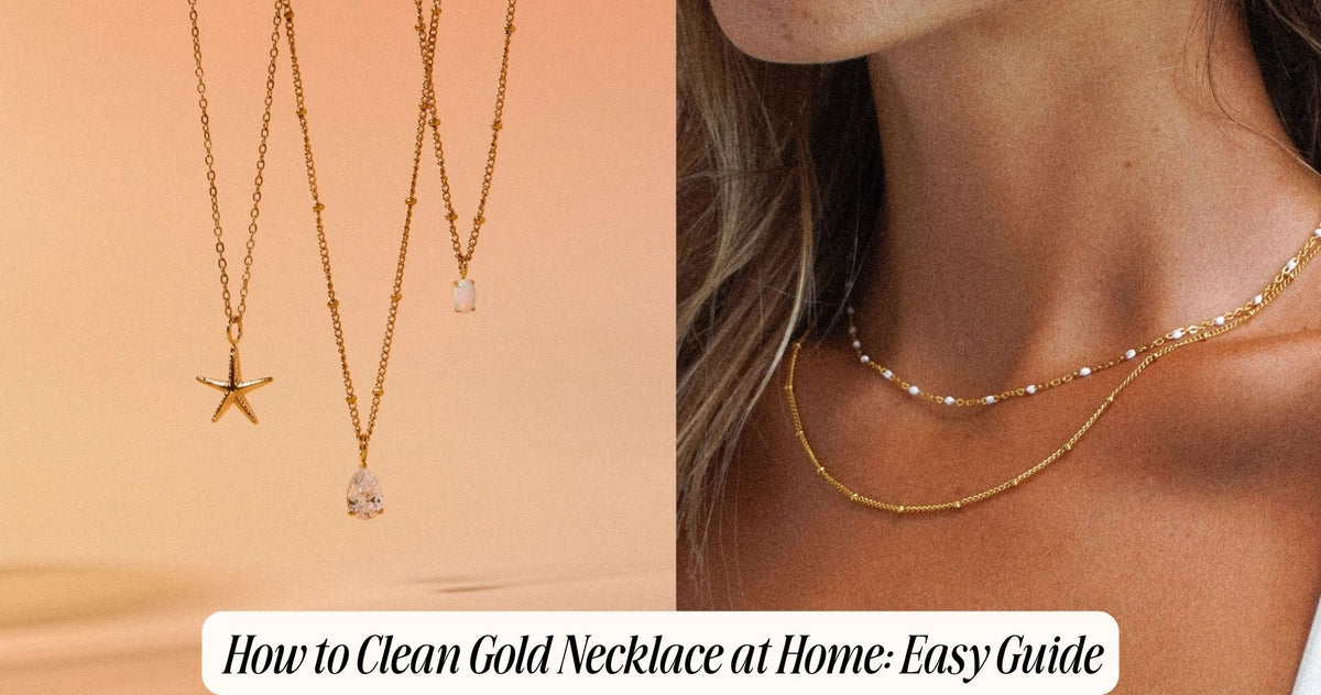 how to clean gold necklace at home