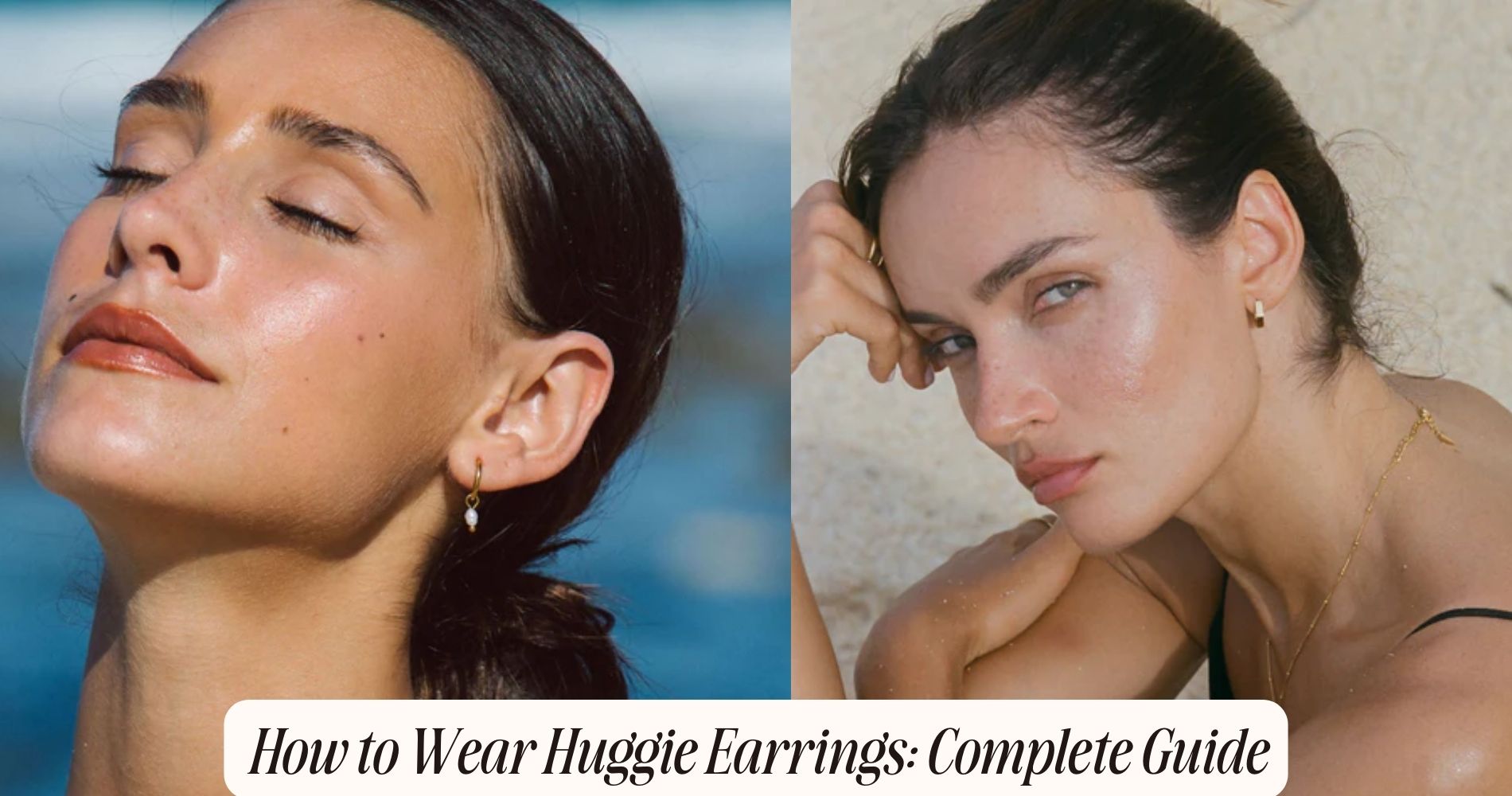 how to wear huggie earrings