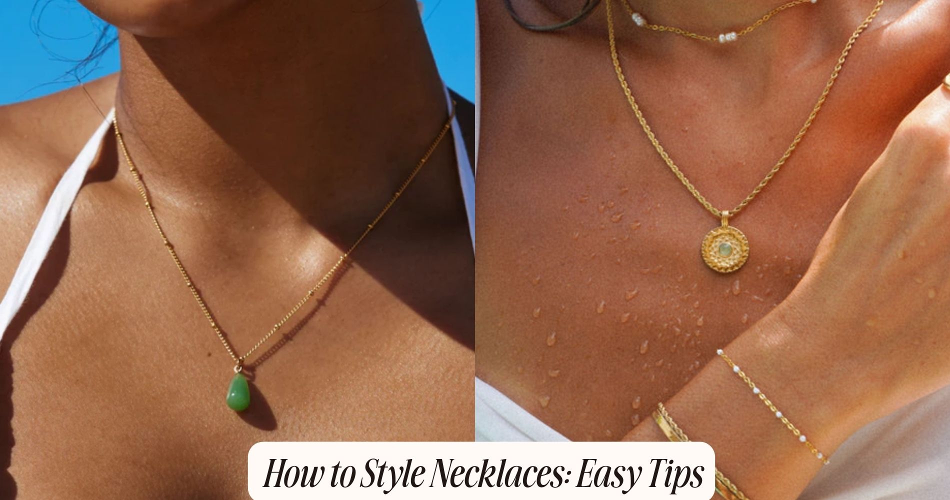 how to style necklaces