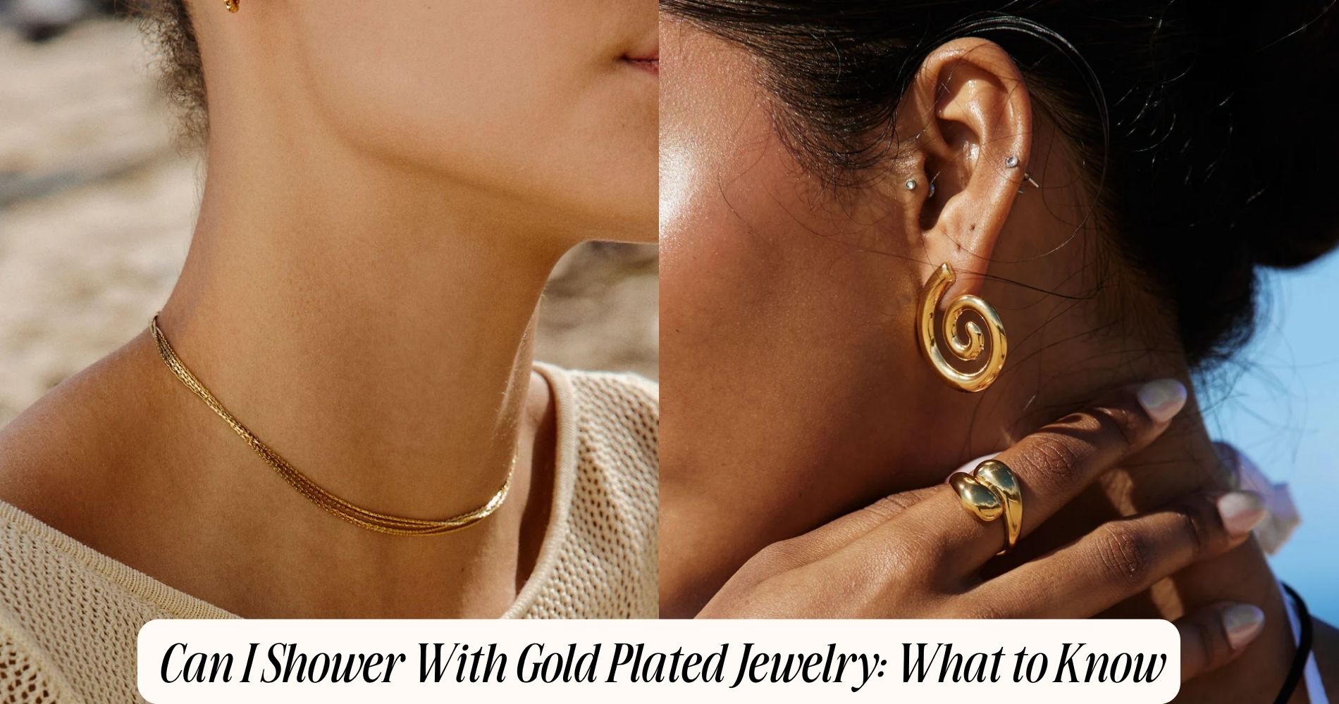 can i shower with gold plated jewelry
