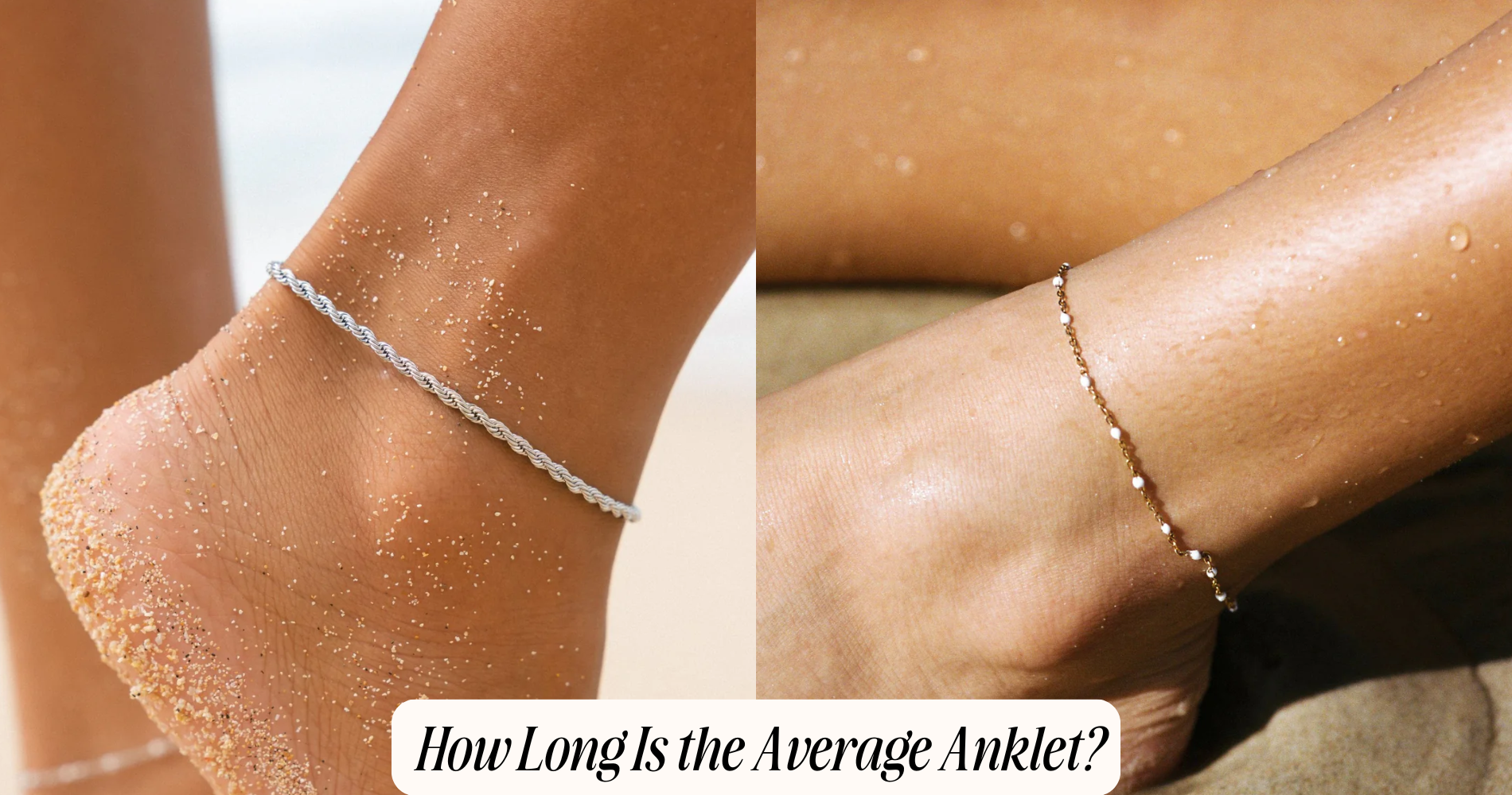 how long is the average anklet​