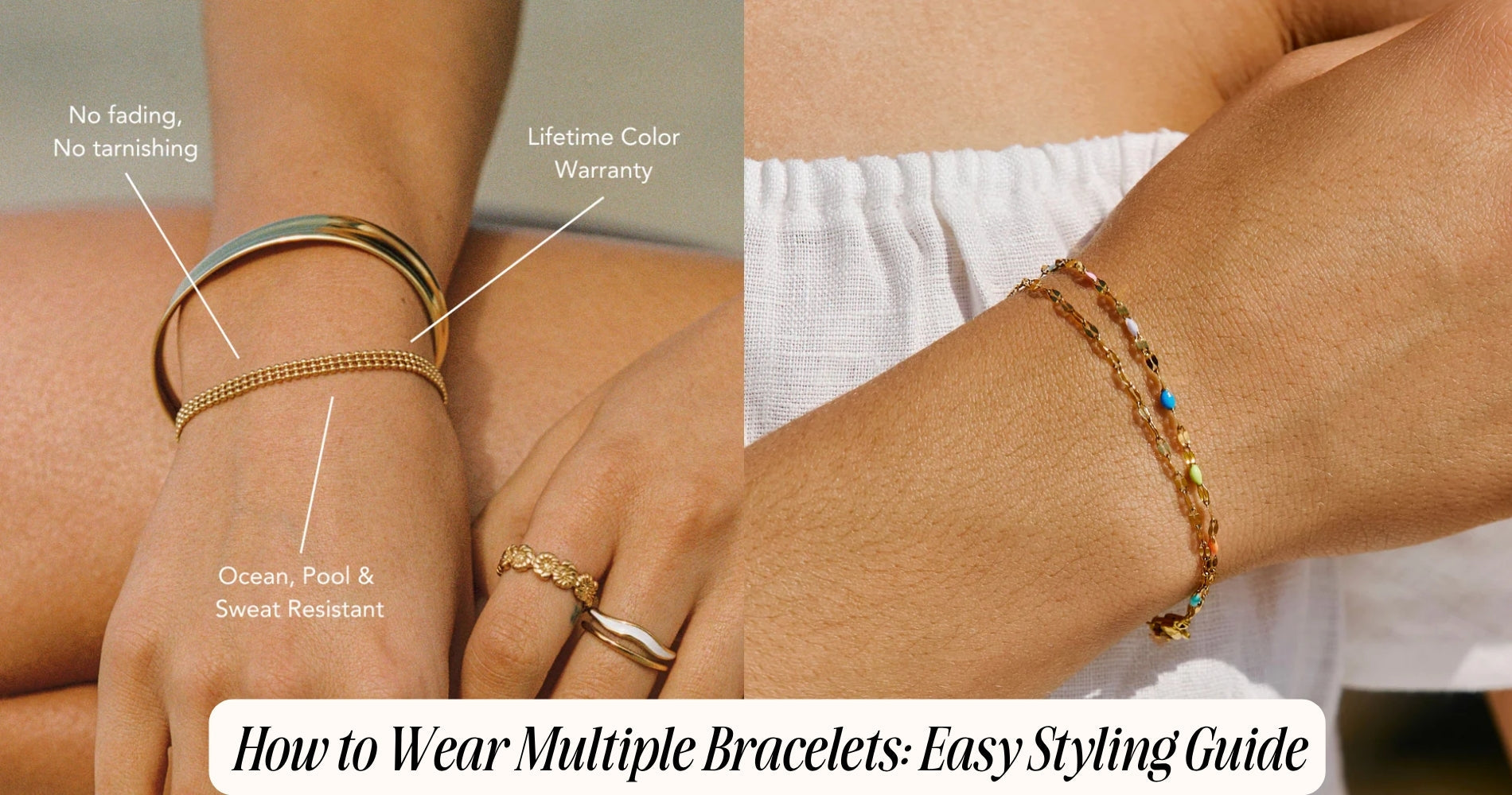 how to wear multiple bracelets