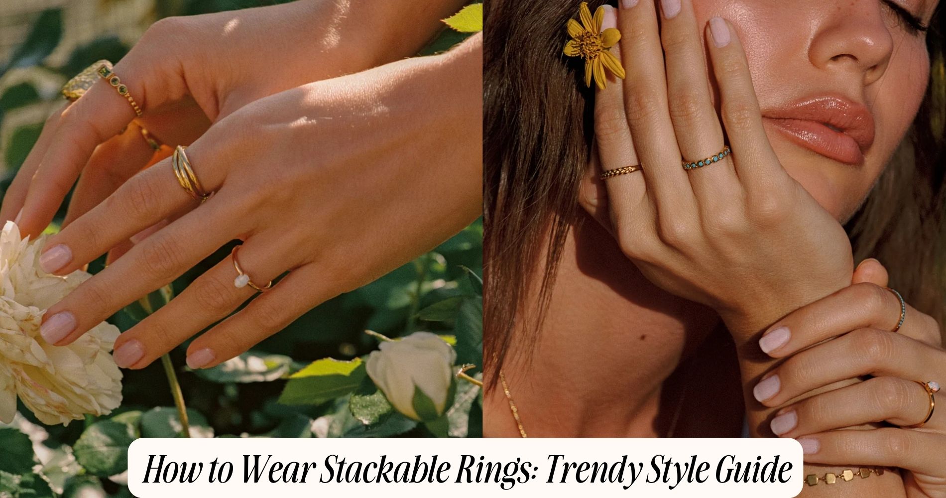 how to wear stackable rings