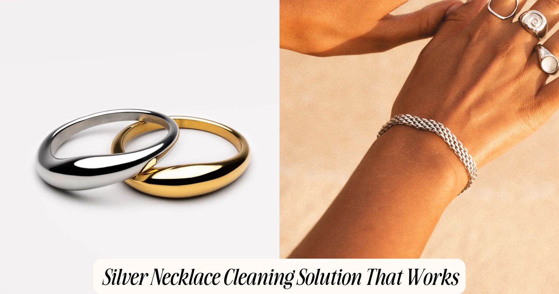 silver necklace cleaning solution