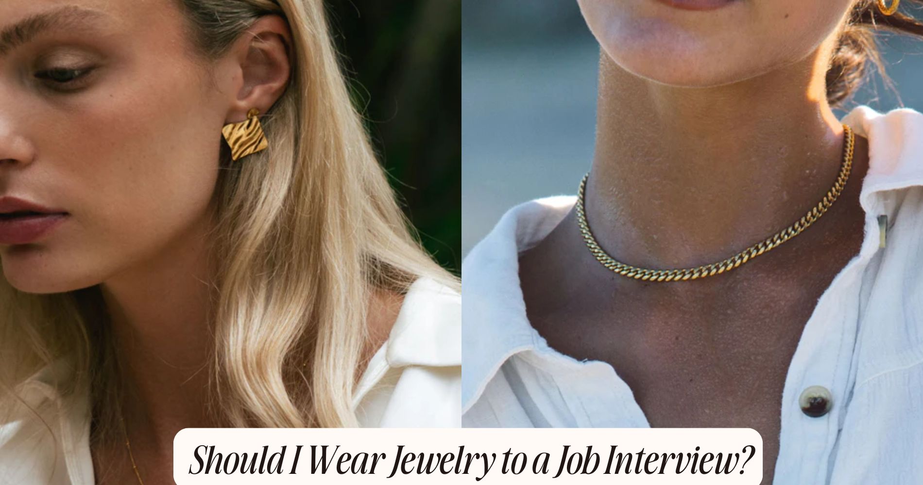 should i wear jewelry to a job interview