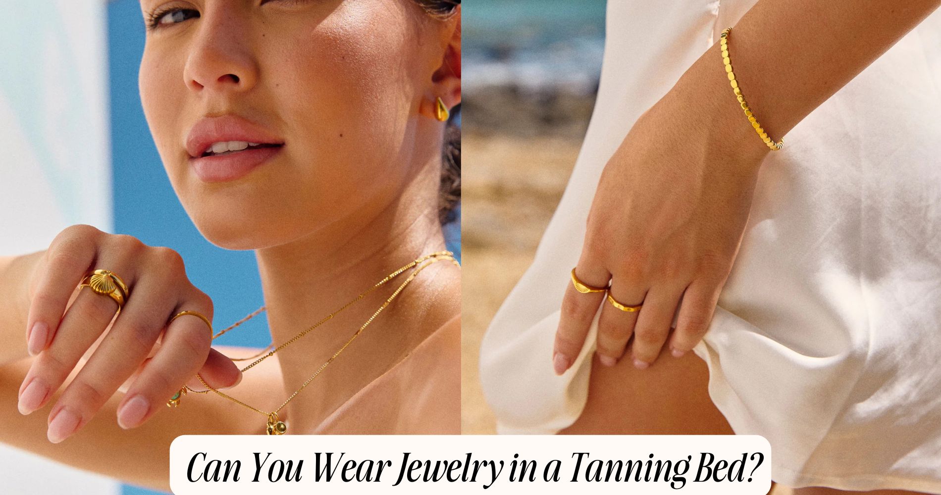 can you wear jewelry in a tanning bed​