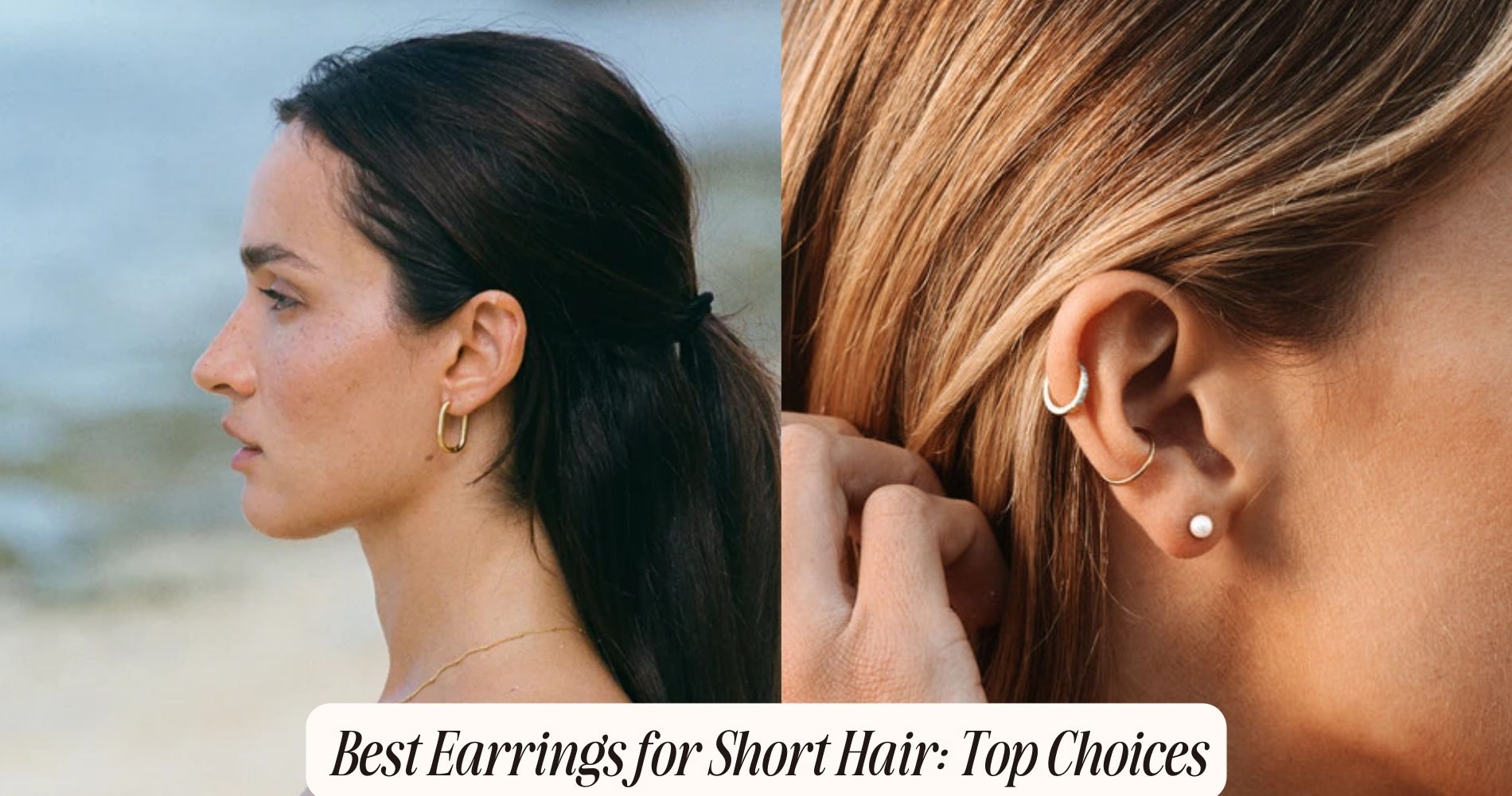 best earrings to wear with short hair