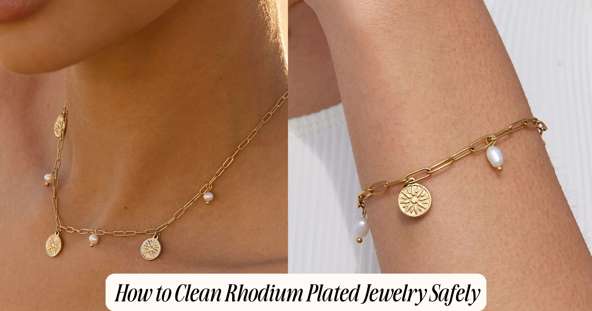 how to clean rhodium plated jewelry