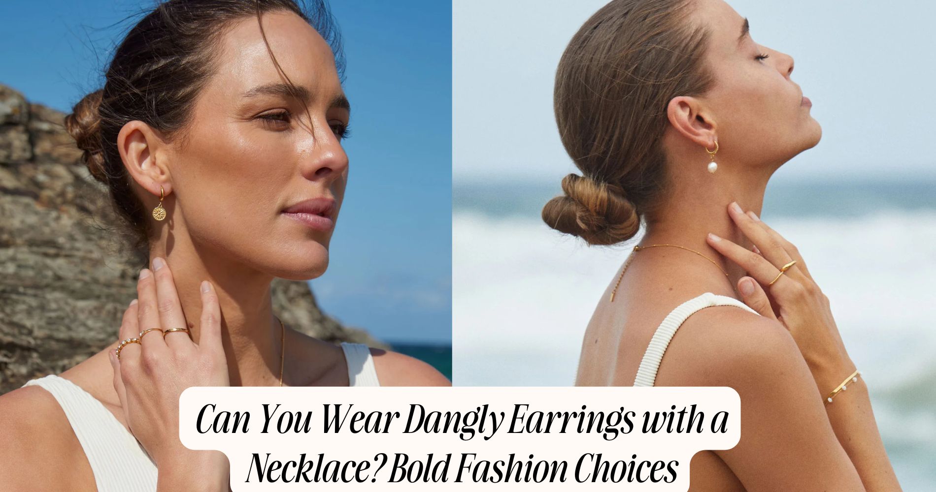 can you wear dangly earrings with a necklace​