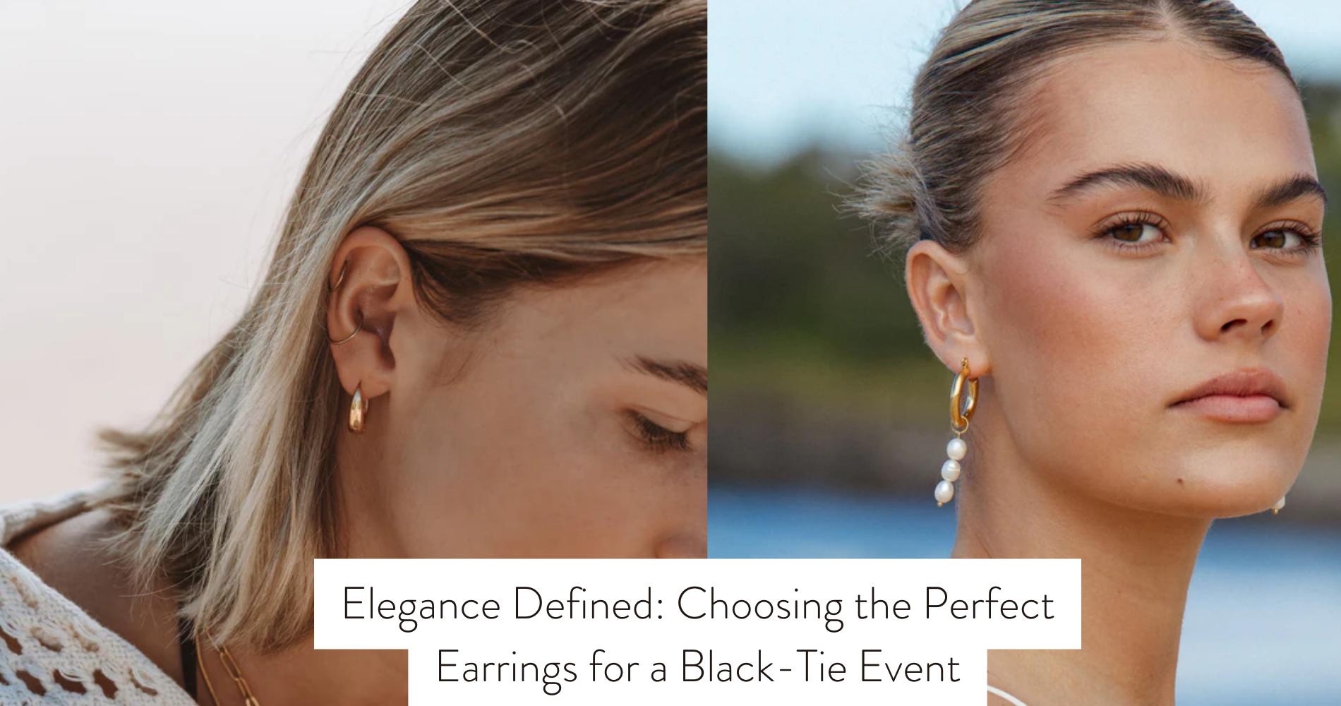 earrings for black tie event