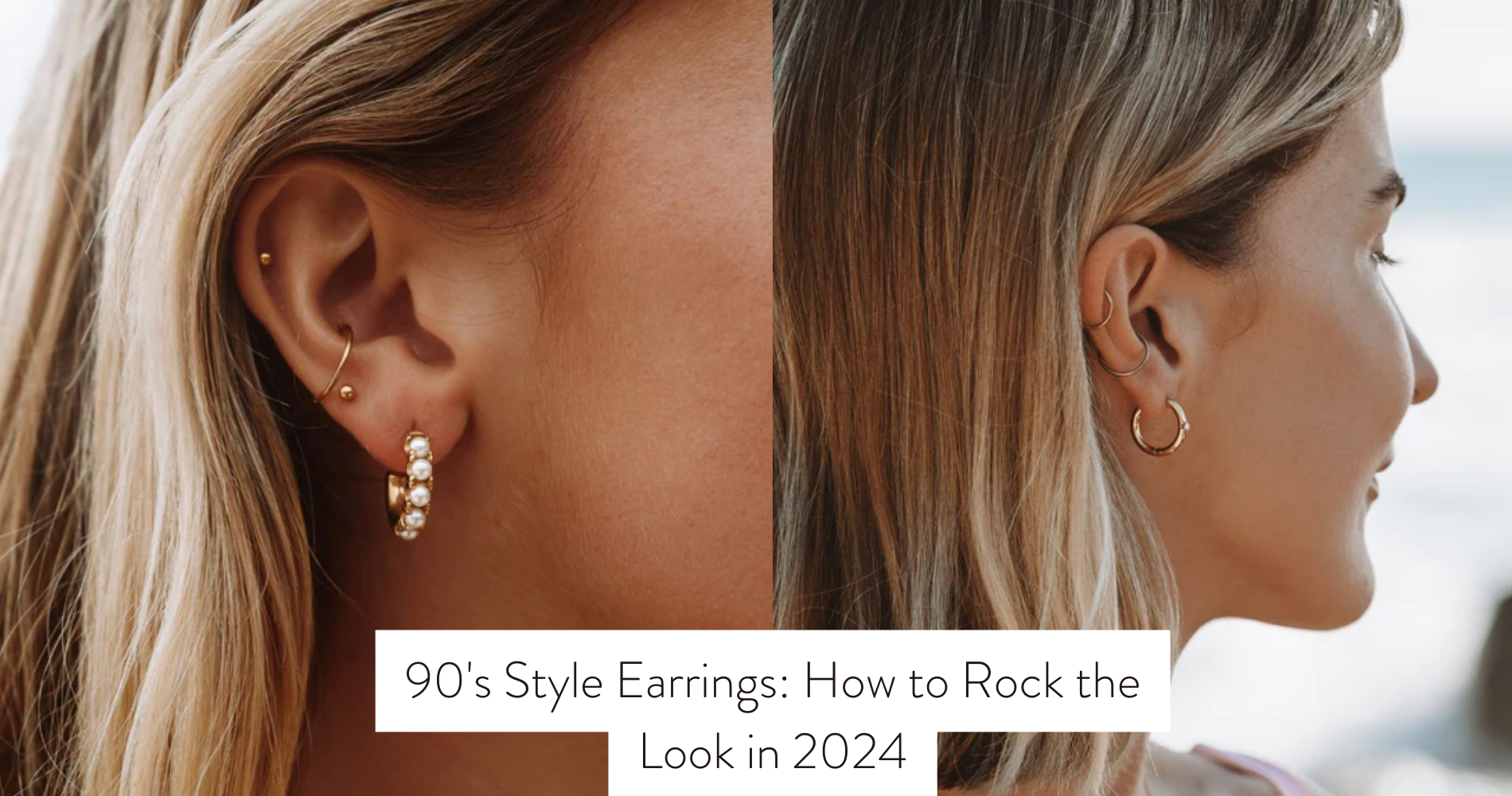 90's style earrings