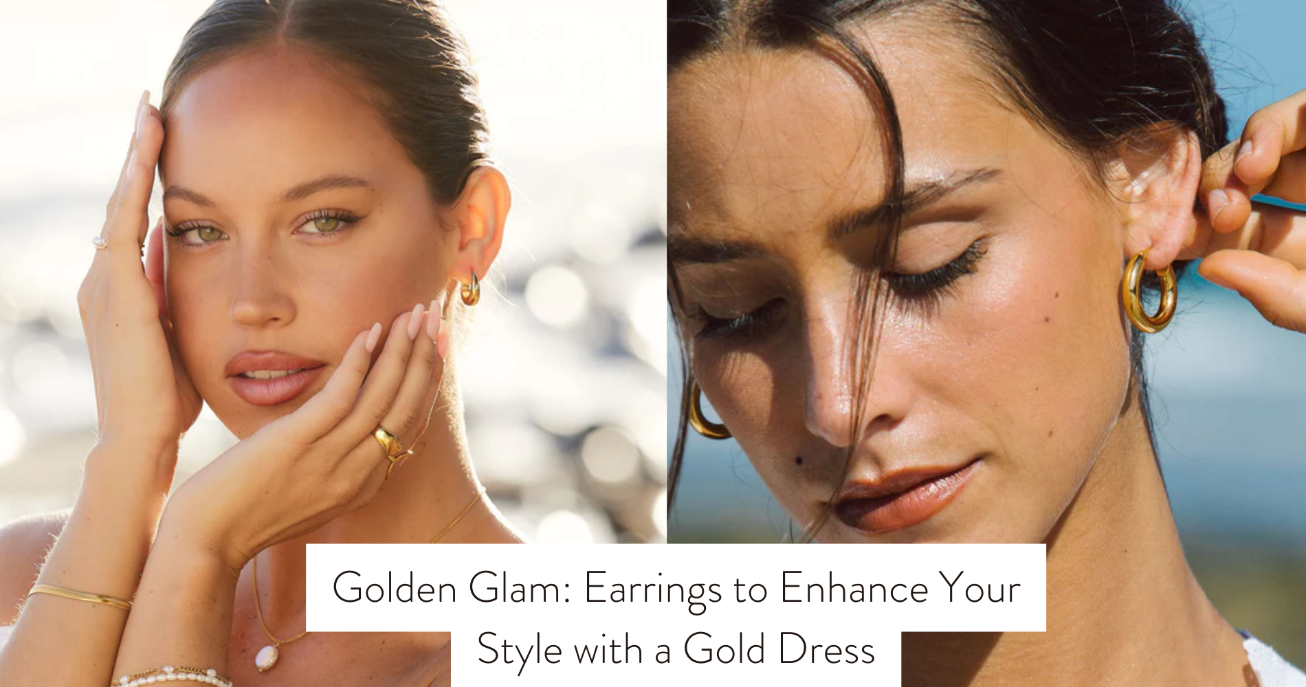 earrings to wear with gold dress