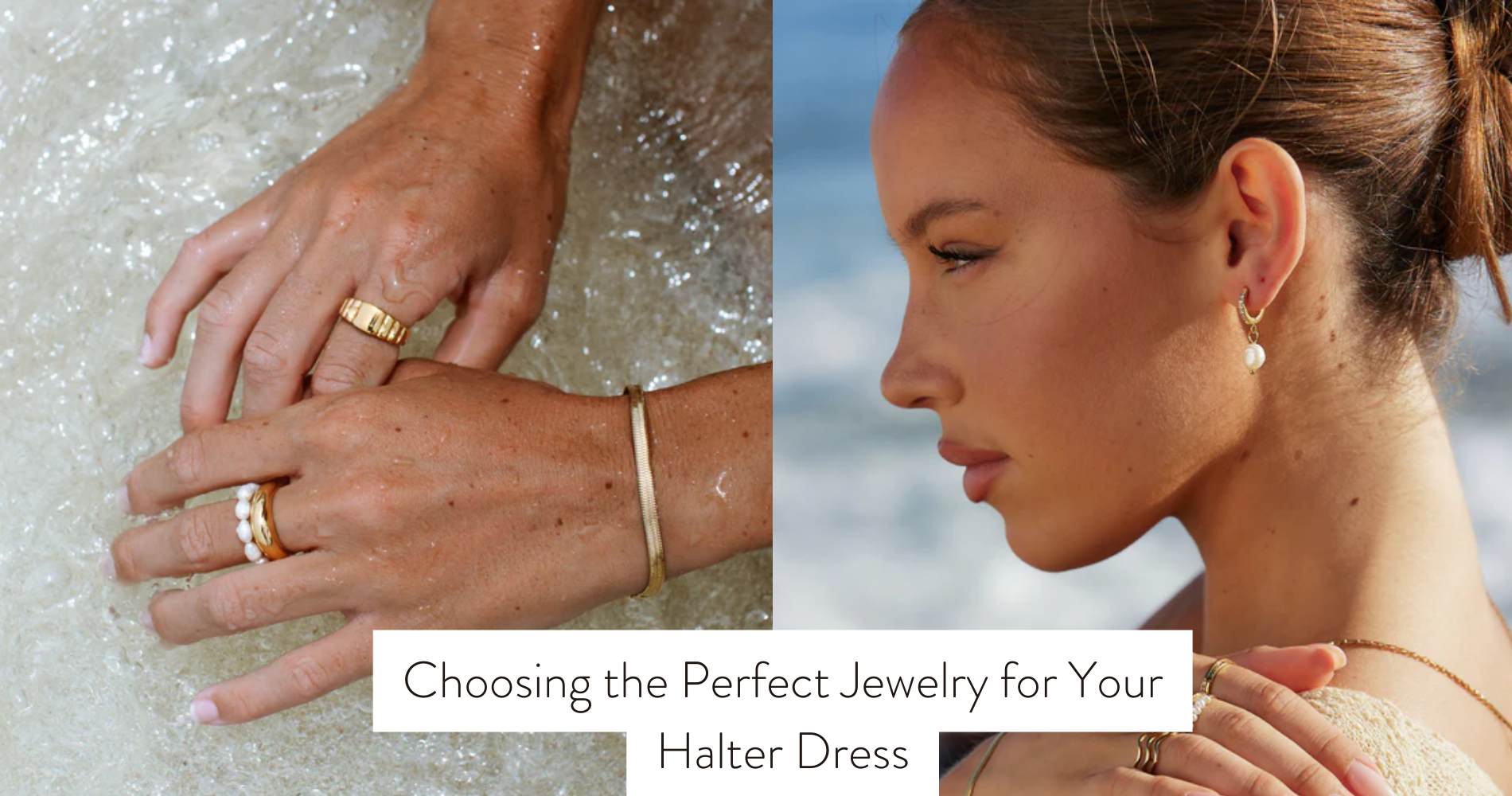 what jewelry to wear with halter dress