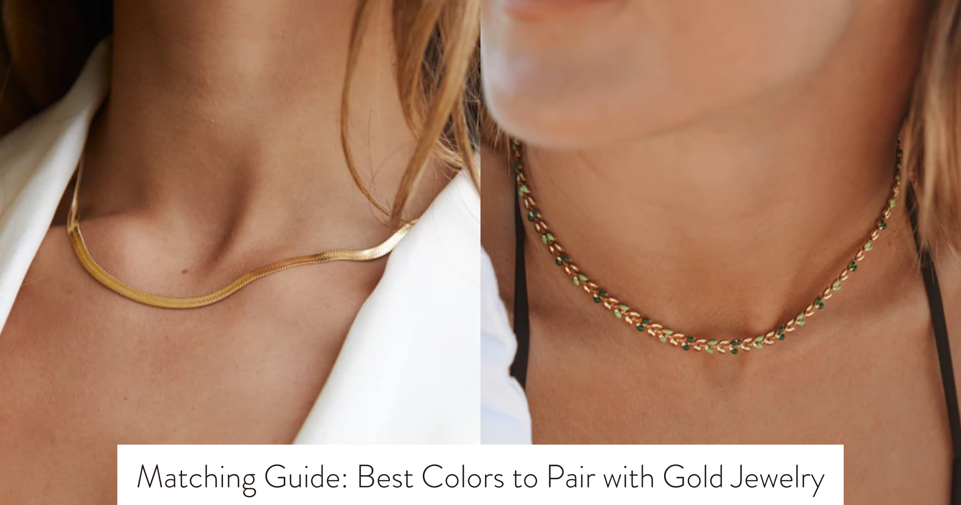 best colors to wear with gold jewelry