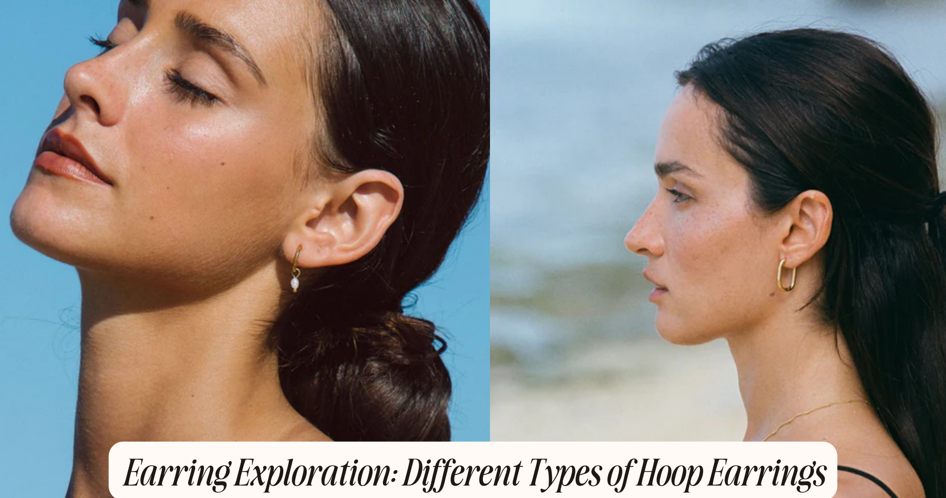 different types of hoop earrings