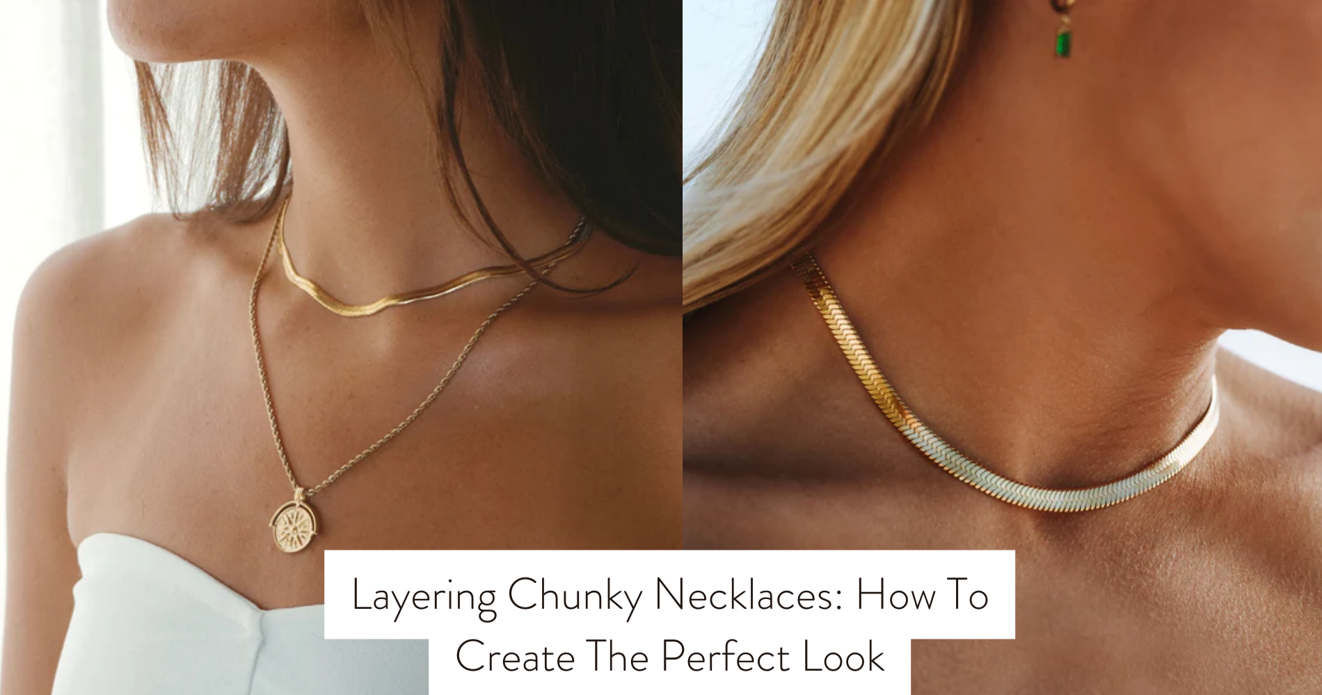 layering chunky necklaces