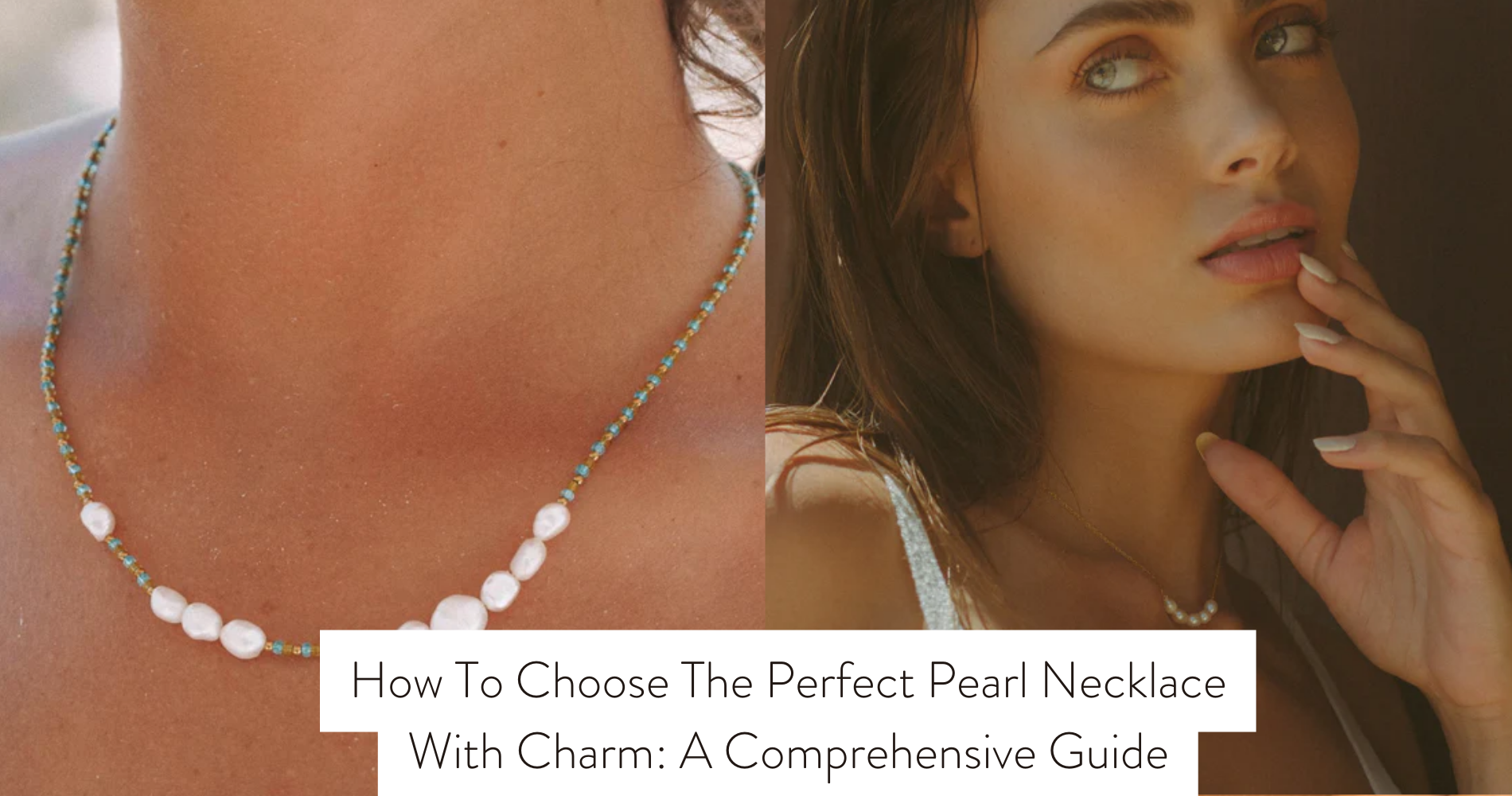 pearl necklace with charm