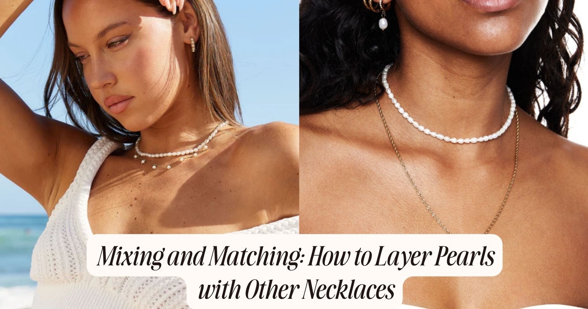how to layer pearls with other necklaces