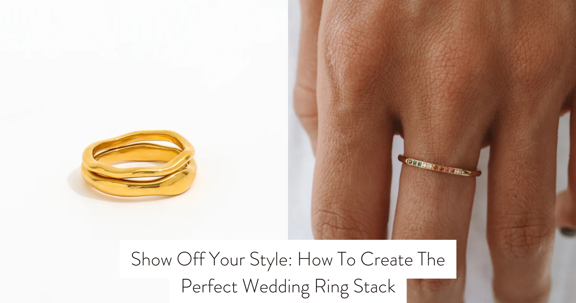 wedding ring stack