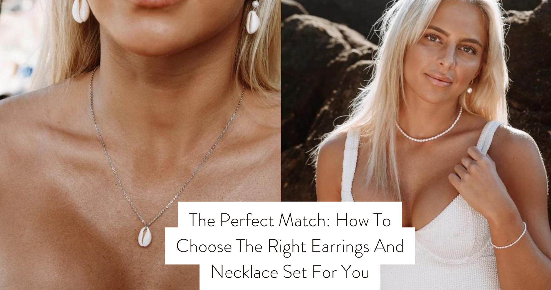 matching earrings and necklace set