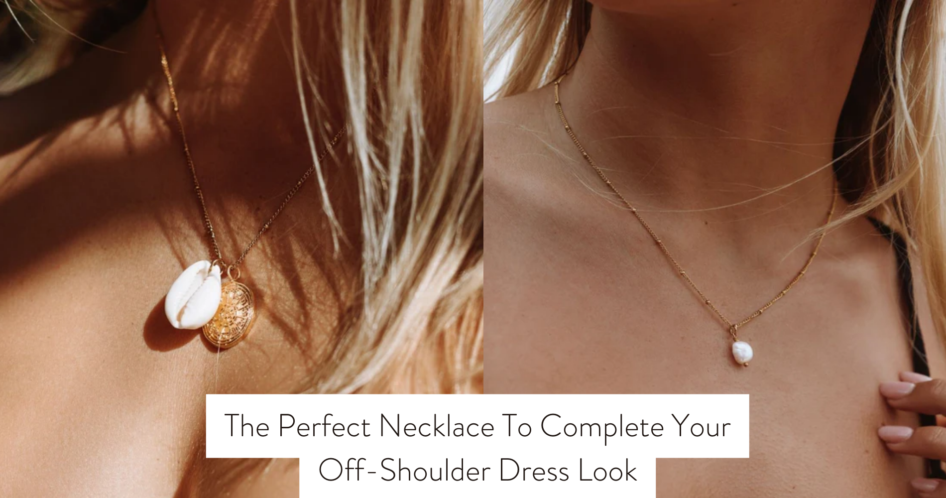 necklace for off shoulder dress