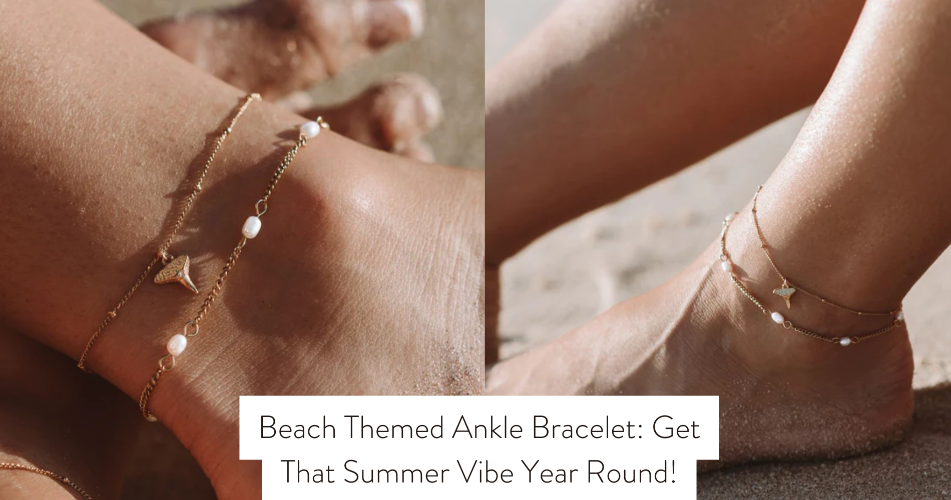 beach themed ankle bracelet