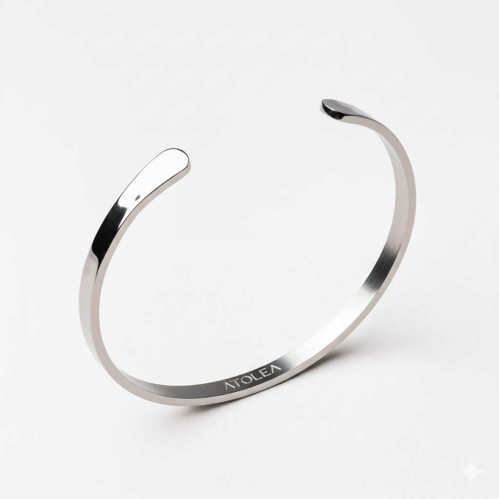 Silver hammered Cuff